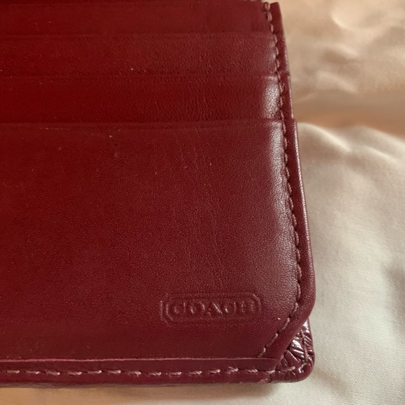 Coach Burgundy Wallet - Picture 5 of 5